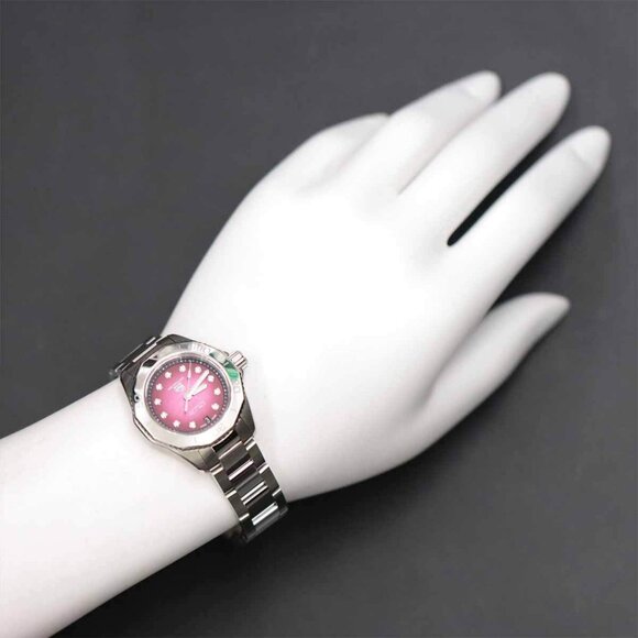 TAG Heuer Aquaracer WBP2414 11P Diamond Automatic Date Rubyled 90265546 - Picture 7 of 13